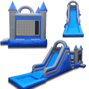 inflatable slides wet dry combo